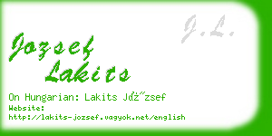 jozsef lakits business card